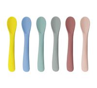 SSKHE Cuillère Bébé (6PCS), Cuillères en Silicone Souples, Cuillère Bébé Apprentissage, Cuillère Bébé Beaba, Cuillère d'Entraînement, Idéale pour l'Auto-Alimentation et le Sevrage Guidé