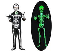 SSKHE filles zombie cheerleader fantaisie robe ensemble, jupe Poms chaussets visage corps tatouage autocollants, costume d'Halloween effrayant, carnaval fête tenue masquerades accessoires