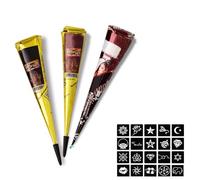 SSKHE Henna Tatouage Temporaire, Naturel Tatouage Faux Tatouage Imperméables,Multi Motif pour Enfants Adultes Hommes et Femmes