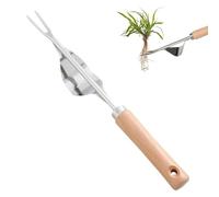 SSKHE Jardinière Manuelle,Désherbeur Manuel,Outil Gouge de Désherbage en Acier Inoxydable,Outil Gouge de Désherbage en Acier Inoxydable,avec Poignée Bois Pelle,Désherbeur de Mauvaises Herbes