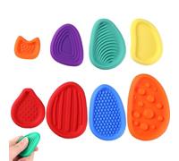 SSKHE Le Jeu de Pierres sensorielles Orange 8 pièces libère Le Pouvoir de la Couleur, du Confort, de la sécurité, de la Relaxation et de l'apprentissage pour Une expérience sensorielle holistique.