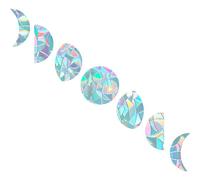 SSKHE Lot de 7 Autocollants Fenêtre, Sticker Suncatcher, Vitrail Décoration, Prisme Arc-en-Ciel, Captation Lumière, Autocollants Non-Adhésifs, Fenêtres Soleil, Accessoires pour Fenêtre