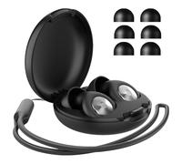 SSKHE Oreillettes Sleep, 52db Noise Reduction Earbuds, Embouts Réutilisables En Silicone, 8 Embouts (XS/S/M/L) Et Boîtier Noir