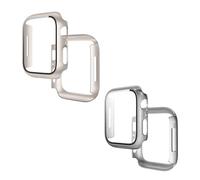 SSKHE Pack de 2 Film de Protection D'écran Compatible Avec Apple Watch Series 10 46mm dur PC Housse de Protection Avec Film Trempé Léger,Résistant aux Chutes,Résistant aux Rayures