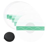 SSKHE pack de 50 couvercles de capteur Freestyle libre avec compartiment de rangement imperméable transparent rond sans colle patch compatible avec Freestyle libre 1/2 / 3 CGM Glucose Monitor