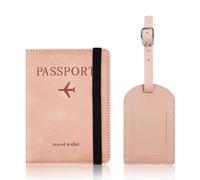 SSKHE Pochette Passeport Protege Passeport avec Blocage RFID Porte Passeport en Cuir PU pour Hommes et Femmes pour Billet d'avion Voyage Accessoire