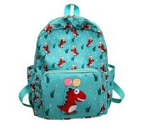 SSKHE Sac à Dos Enfant Garçon Dinosaure,Backpack Kindergarten Boy,Dinosaur School Backpack,Kids Hiking Backbag,Holiday Travel School Bag Outdoor Backbag for 3-6 Years Old (Cyan-blue)