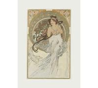 SSLDP LFHLI Affiche Abstraite Alphonse Mucha Art Mural de la déesse des Saisons Peinture et Impressions sur Toile Alphonse Mucha Décor de Maison 40x60cm sans Cadre