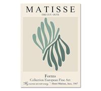 SSLDP LFHLI Affiche Abstraite d’Henri Matisse Feuilles de Corail Art Mural Peinture et gravures sur Toile de Henri Matisse Tableau de décoration intérieure Nordique 50x70cm sans Cadre