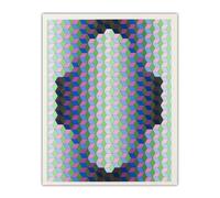 SSLDP LFHLI Affiche Abstraite de Victor Vasarely Peinture visuelle Optique sur Toile Victor Vasarely Art Mural et Impressions Décoration de Maison 60x70cmx1 sans Cadre
