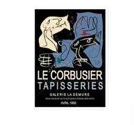 SSLDP LFHLI Affiche Abstraite Le Corbusier Art Mural de Style Nordique Peinture et Impressions Le Corbusier Tableau de décoration Moderne 40x60cmx1 sans Cadre