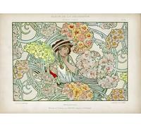 SSLDP LFHLI Affiche Alphonse Mucha Art Mural Vintage féminin Peinture et Impressions sur Toile Décoration du Salon de la Maison 40x60cmx1 sans Cadre