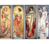 SSLDP LFHLI Affiche Alphonse Mucha Art Mural Vintage féminin Peinture et Impressions sur Toile Décoration du Salon de la Maison 40x60cmx1 sans Cadre