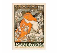 SSLDP LFHLI Affiche Alphonse Mucha Vintage Flower Woman Wall Art Peinture et Estampes sur Toile Alphonse Mucha Décoration Nordique 40x60cm sans Cadre