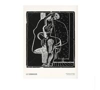 SSLDP LFHLI Affiche célèbre de l’Exposition Le Corbusier Art Mural Abstrait Peinture et gravures sur Toile Le Corbusier Tableau de décoration intérieure Moderne 40x60cm sans Cadre