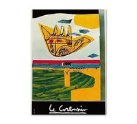 SSLDP LFHLI Affiche célèbre de l’Exposition Le Corbusier Art Mural Vintage Peinture et estampes sur Toile Le Corbusier Tableau de décoration intérieure Nordique 40x60cm sans Cadre