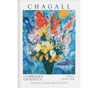 SSLDP LFHLI Affiche célèbre de l’Exposition Marc Chagall Art Abstrait Mural Peinture sur Toile et gravures de Marc Chagall Tableau de décoration Nordique 50x70cm sans Cadre