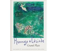 SSLDP LFHLI Affiche célèbre de l’Exposition Marc Chagall Art Abstrait Mural Peinture sur Toile et gravures de Marc Chagall Tableau de décoration Nordique 50x70cm sans Cadre