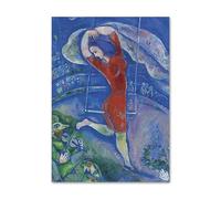 SSLDP LFHLI Affiche célèbre de Marc Chagall Surréalisme Art Mural Vintage Peinture et gravures sur Toile Marc Chagall Décoration Moderne 50x70cm sans Cadre