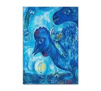 SSLDP LFHLI Affiche célèbre de Marc Chagall Surréalisme Art Mural Vintage Peinture et gravures sur Toile Marc Chagall Décoration Moderne 50x70cm sans Cadre