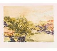 SSLDP LFHLI Affiche Classique d’Abstraction Zao WOU Ki Aquarelle Peinture Murale Zao WOU Ki Peinture et estampes Décoration Moderne 60x70cm sans Cadre
