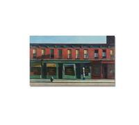 SSLDP LFHLI Affiche Classique d’Edward Hopper Vie Peinture sur Toile paysagère Peinture Murale et gravures d’Edward Hopper Décoration Moderne 50x90cm sans Cadre