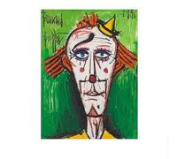 SSLDP LFHLI Affiche Classique de Bernard Buffet, Illustration Murale Abstraite de Personnage, Peinture et Impressions sur Toile Bernard Buffet, décoration intérieure 50x70cmx1 sans Cadre