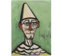 SSLDP LFHLI Affiche Classique de Bernard Buffet, Illustration Murale Abstraite de Personnage, Peinture et Impressions sur Toile Bernard Buffet, décoration intérieure 50x70cmx1 sans Cadre