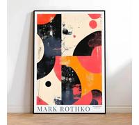 SSLDP LFHLI Affiche Classique de Mark Rothko Abstract Block Colour Wall Art Peinture et Estampes sur Toile Mark Rothko Tableau de décoration Nordique 40x60cm sans Cadre