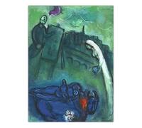 SSLDP LFHLI Affiche Classique de Mode rétro Marc Chagall Art Mural Abstrait Peinture sur Toile Marc Chagall Peinture et Impressions Décoration intérieure 50x70cmx1 sans Cadre