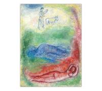 SSLDP LFHLI Affiche Classique de Mode rétro Marc Chagall Art Mural Abstrait Peinture sur Toile Marc Chagall Peinture et Impressions Décoration intérieure 50x70cmx1 sans Cadre