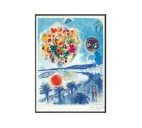 SSLDP LFHLI Affiche Classique impressionniste Marc Chagall Art Mural Abstrait Peinture et estampes Marc Chagall Peinture et estampes Décoration intérieure 50x70cmx1 sans Cadre