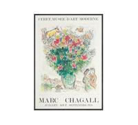 SSLDP LFHLI Affiche Classique impressionniste Marc Chagall Art Mural Abstrait Peinture et estampes Marc Chagall Peinture et estampes Décoration intérieure 50x70cmx1 sans Cadre