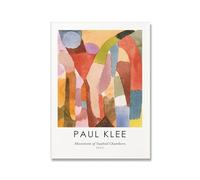 SSLDP LFHLI Affiche Classique Paul Klee Aesthetics Art Mural Vintage en Blocs de Couleur Peinture et Impressions Paul Klee Toile Décoration Intérieur 50x70cm sans Cadre