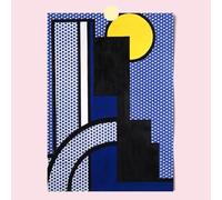 SSLDP LFHLI Affiche Classique Roy Lichtenstein Mode Art Mural Abstrait Roy Lichtenstein Peinture et estampes Décoration intérieure 50x70cm sans Cadre