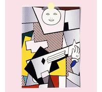 SSLDP LFHLI Affiche Classique Roy Lichtenstein Mode Art Mural Abstrait Roy Lichtenstein Peinture et estampes Décoration intérieure 50x70cm sans Cadre