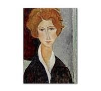 SSLDP LFHLI Affiche d’Amedeo Modigliani Portrait Abstrait Peinture Murale Peinture et gravures Amedeo Modigliani Tableau de décoration intérieure 50x70cm sans Cadre