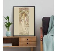 SSLDP LFHLI Affiche d’Exposition Alphonse Mucha Art Mural rétro féminin Peinture et Impressions sur Toile Peinture et estampes Décoration Moderne 40x60cm sans Cadre