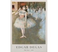 SSLDP LFHLI Affiche d’Exposition Edgar Degas Art Mural Vintage Peinture et gravures sur Toile Edgar Degas Décoration du Salon Tableau 50x70cmx1 sans Cadre