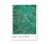 SSLDP LFHLI Affiche d’Exposition Gustav Klimt Fleurs Peinture Paysage sur Toile Gustav Klimt Art Mural et estampes Décoration intérieure 50x70cmx1 sans Cadre