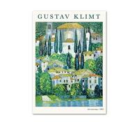 SSLDP LFHLI Affiche d’Exposition Gustav Klimt Fleurs Peinture Paysage sur Toile Gustav Klimt Art Mural et estampes Décoration intérieure 50x70cmx1 sans Cadre
