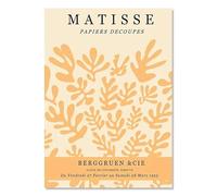 SSLDP LFHLI Affiche d’Exposition Henri Matisse Peinture Murale en Feuilles de Corail Peinture et gravures sur Toile Tableau de décoration Nordique 50x70cm sans Cadre