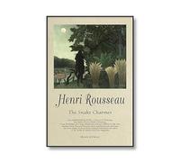 SSLDP LFHLI Affiche d’Exposition Henri Rousseau Figurines rétro Peinture sur Toile Peinture Murale et estampes d’Henri Rousseau Décoration intérieure Image 50x70cmx1 sans Cadre