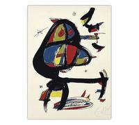SSLDP LFHLI Affiche d’Exposition Joan Miro Art Abstrait Mural Peinture et gravures sur Toile Décoration du Salon de la Maison Nordique 50x70cm sans Cadre