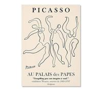 SSLDP LFHLI Affiche d’Exposition Pablo Picasso Peinture Simple sur Toile Abstraite Peinture Murale et estampes de Pablo Picasso Décoration intérieure Tableau 50x70cmx1 sans Cadre