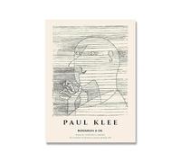 SSLDP LFHLI Affiche d’Exposition Paul Klee Figures abstraites Art Mural Peinture et gravures Paul Klee sur Toile pour décoration intérieure Tableau 50x70cm sans Cadre