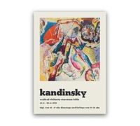 SSLDP LFHLI Affiche d’Exposition Wassily Kandinsky Art Abstrait Mural Peinture et gravures Wassily Kandinsky Décor intérieur 40x60cm sans Cadre