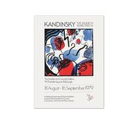SSLDP LFHLI Affiche d’Exposition Wassily Kandinsky Art Abstrait Mural Peinture et gravures Wassily Kandinsky Décor intérieur 40x60cm sans Cadre