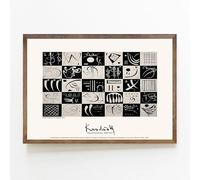 SSLDP LFHLI Affiche d’Exposition Wassily Kandinsky Art Mural Minimaliste Peinture et gravures sur Toile Wassily Kandinsky Décor de Maison 40x60cm sans Cadre