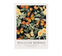 SSLDP LFHLI Affiche d’Exposition William Morris Animal Tableau de Papillon Peinture Murale et gravures de William Morris Décoration intérieure 50x70cmx1 sans Cadre